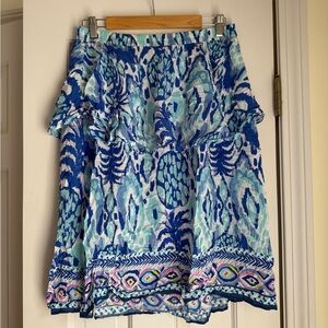 Lilly Pulitzer and White Pineapple Engineered Dress Size S